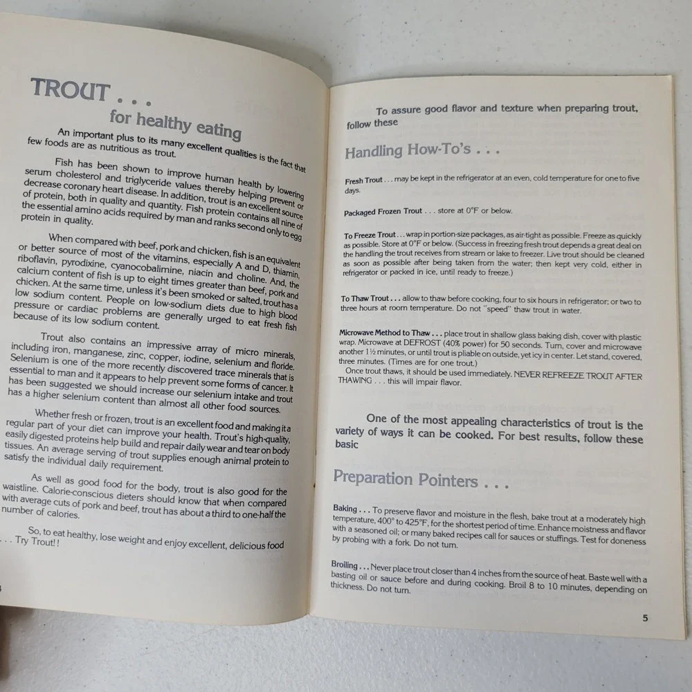 Trout A Collection of Recipes from the‎ U.S. Trout Farmers Association 1982
